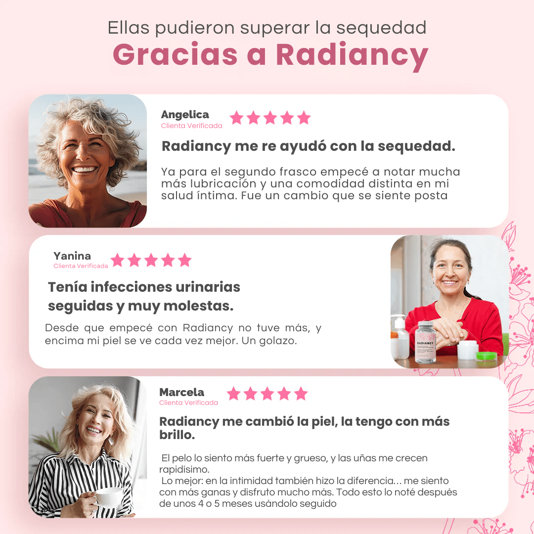 Radiancy: probióticos íntimos + colágeno en una cápsula