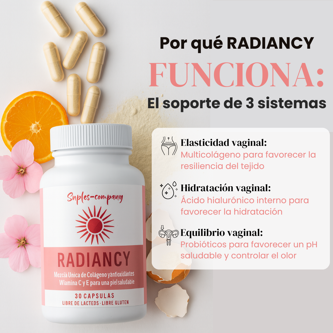 Radiancy: probióticos íntimos + colágeno en una cápsula
